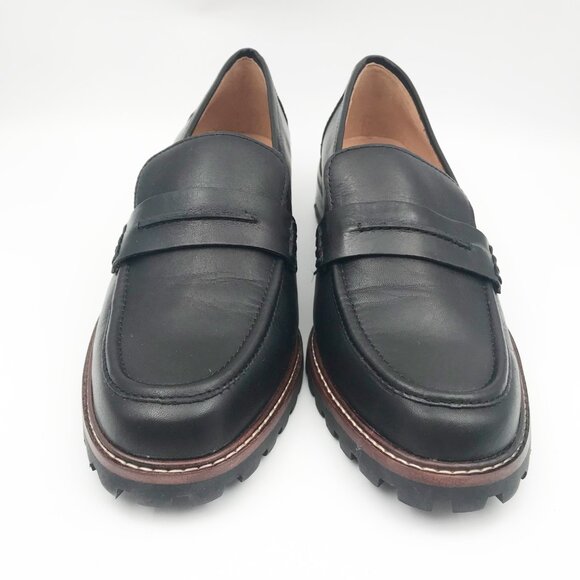 MADEWELL The Corinne Lugsole Loafer Black Leather Slip On Womens 9.5 - Picture 2 of 9